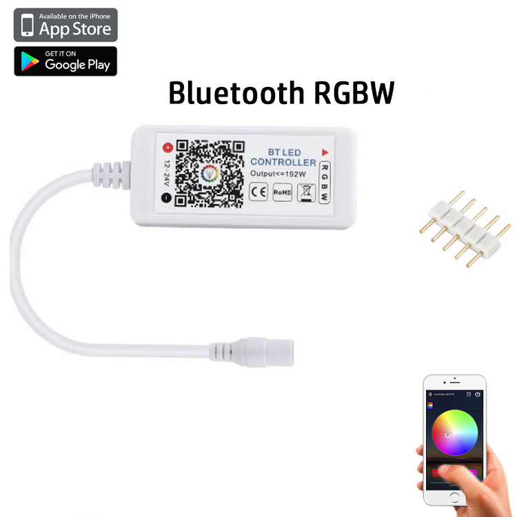 DC12-24V Bluetooth LED Pixel Remote Smart Controller Suitable for Single Color/RGB/RGBW LED Strip Lights
